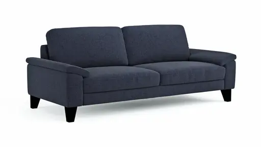 Sofa Oviedo - 3-Sitzer, Stoff, Dunkelblau