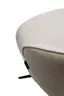 Stuhl MERRITH - drehbar, Stoff, Creme