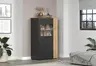 Highboard - B ca. 90 cm, Anthrazit, Eiche Coast Evoke Nachbildung