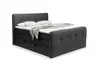 Boxspringbett HOLLIE- Liegefläche ca. 180x200 cm, Stoff, Anthrazit, Bonell, Inkl. Topper
