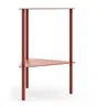 Beistelltisch Dagny - BHT ca. 40x55x40 cm, Dreieckig, Metall, Camparirot