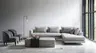 Ecksofa Cuneo Select - 2,5-Sitzer mit Ecke Rechts, Stoff, Sand