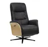 TV-Sessel MARCES - drehbar, Relaxfunktion, Kopfteilverstellung, Leder, Schoko