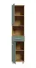 Hochschrank- B ca. 40 cm, Eiche Dekor, Graugrün