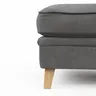 Hocker Mapleton - Stoff, Anthrazit