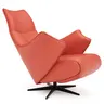 Relaxsessel Girona - Relaxfunktion (motorisch), Leder, Rot