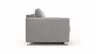 Sofa Nuoro - 2,5-Sitzer inkl. Schlaffunktion, Armlehne mit Kufe, Stoff, Grau