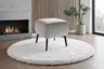 Hocker - Stoff, Silbergrau