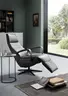 Relaxsessel Girona - Relaxfunktion (motorisch), Leder, Graphit