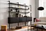 Regal Edge - B ca. 283 cm, Lack, Schwarz