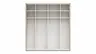 Schwebetürenschrank Viana - B ca. 212 cm, Lack, Weiß, Riffholz, Balkeneiche