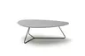 Couchtisch Fano - LBH ca. 121x75x38 cm, HPL Laminat, Kiesel
