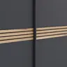 Schwebetürenschrank Viana - BHT ca. 300x230x68 cm, Anthrazit