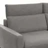 Sofa Avela - 3-Sitzer inkl. Kopfteil verstellbar, Leder, Steingrau