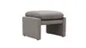 Hocker Tenero - inkl. Sitzhöhe verstellbar, Stoff, Grau