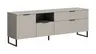 TV-Lowboard - B ca. 185 cm, Kaschmir, Schwarz