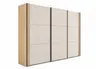 Schwebetürenschrank - B. ca. 298 cm, Eiche Dekor, Sandglas