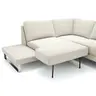 Ecksofa Anna - Ecke links mit 2,5-Sitzer inkl. Relaxfunktion (motorisch), Stoff, Beige