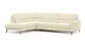 Ecksofa Valera - Ecke mit 3-Sitzer rechts inkl. Rückenlehne verstellbar und Relaxfunktion motorisch, Stoff, Natur