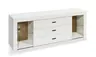 TV-Lowboard - mit Beleuchtung, B ca. 179 cm, Weiß, Evoke Eiche Nachbildung