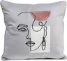 Deko-Kissen - LB ca. 45x45 cm, Grau
