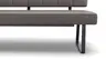 Polsterbank Carmelo - Breite ca. 163 cm, Leder, Steingrau