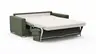 Sofa Nuoro - 2,5-Sitzer inkl. Schlaffunktion, Armlehne 1, Stoff, Olivgrün
