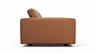Sofa Aprino 2 - 3,5-Sitzer L, Dickleder, Cognac, Armlehne Block schmal