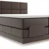Boxspringbett Alpin Luxe - inkl. Kopf- und Fußteil verstellbar, Liegefläche ca. 160x200 cm, Stoff, Dunkelbraun