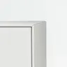 Wohnwand Edge - BHT ca. 360x185x42 cm, Lack, Weiß