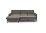 Ecksofa CALM MOVE 2.0 - Longchair links mit 2,5-Sitzer, Schlaffunktion, Feincord, Taupe