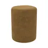 Hocker - D. ca. 30 cm, Stoff, Senfgelb 