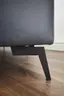 Ecksofa Oviedo - 2-Sitzer mit Ecke rechts, Leder, Dunkelblau