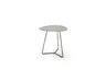 Ecktisch Fano - LBH ca. 59x50x55 cm, HPL Laminat, Kiesel