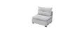 Schlafsofa - 1-Sitzer inkl. Schlaffunktion, Stoff, Hellgrau