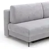 Schlafsofa Salema - 3-Sitzer mit Schlaffunktion (Liegefläche ca. 150x200cm), Stoff, Hellgrau