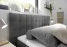 Boxspringbett - Liegefläche ca. 180x200 cm, Stoff, Dunkelgrau
