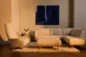 Sessel Liam - Relaxfunktion, Stoff, Ecru