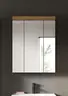 Spiegelschrank - B ca. 60 cm, Evoke Eiche Nachbildung