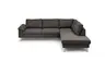 Ecksofa COOL - 2,5-Sitzer mit Ecke rechts, Stoff, Mocca