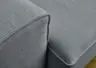 Ecksofa - 2-Sitzer mit Ecke rechts, Stoff, Eisblau