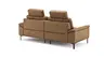  Sofa Anna - 3-Sitzer inkl. Relaxfunktion (motorisch), Kopfstützen, Leder, Cognac