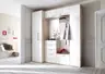 Garderobe - Eiche Dekor, Weiß