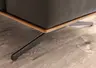Sofa - 2,5-Sitzer, Kopfteil/Rückenlehne verstellbar, Leder, Dunkelbraun