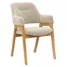 Armlehnstuhl Flore 1 - Stoff, Beige