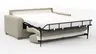 Sofa Lakeville 1 - 2-Sitzer inkl. Schlaffunktion, Gestell Schwarz, Stoff, Beige