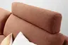 Ecksofa Enna - Longchair Links mit 1,75-Sitzer, inkl. motorischer Relaxfunktion, Stoff, Terracotta