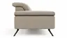 Sofa Rafaela 2.0 - 2,5-Sitzer inkl. Kopfteil verstellbar, Leder, Champagner