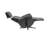 TV-Sessel MARLON - drehbar, Relaxfunktion, Kopfteilverstellung, Stoff, Graublau