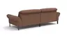 Ecksofa David - Longchair links mit 1,5-Sitzer inkl. Kopfstütze/Armlehne verstellbar, Stoff,  Rost